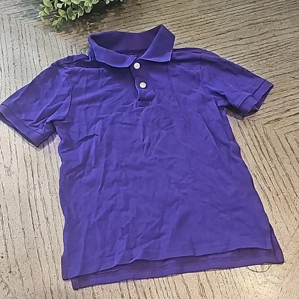 Boys purple polo size 6